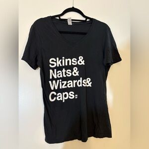 Washington Sports team t-shirt.